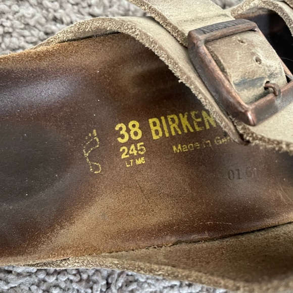 Birkenstock Tan Leather Sandals - Picture 2 of 5